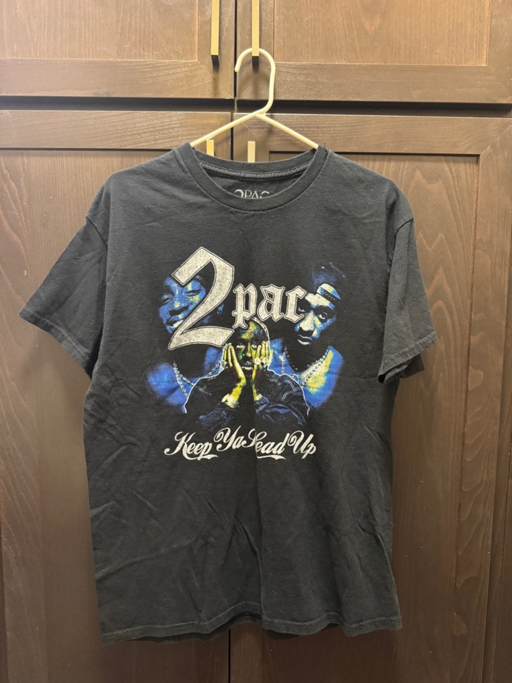 2Pac 'Keep Ya Head Up' Black Graphic Tee